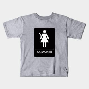 Catwomen Restroom Kids T-Shirt